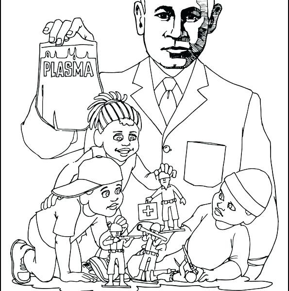 595x600 Free Famous African American Coloring Pages Coloring Books Plus
