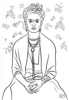 236x339 Frida Kahlo Coloring Pages Luxury Fabulous Famous Women