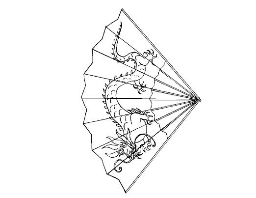 522x403 Chinese Fan New Year Coloring Pages Drawing Board Weekly