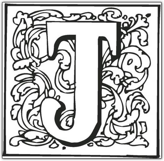 525x516 Letter J Coloring Pages