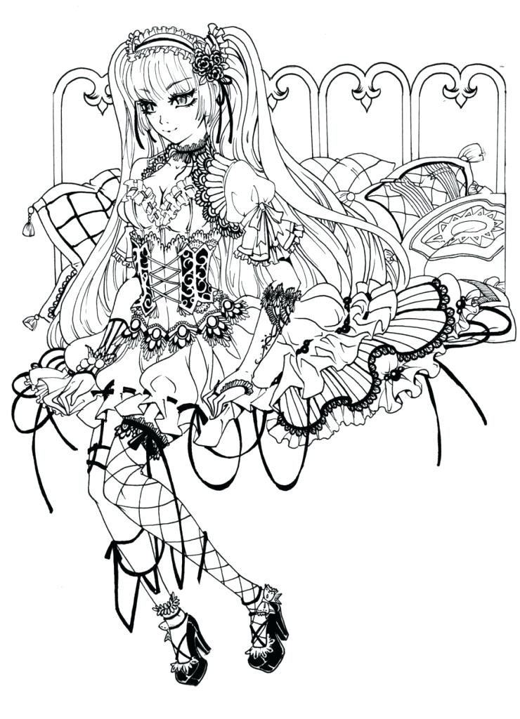 740x1024 Unusual Idea Free Printable Coloring Pages For Adults Dark Fairies