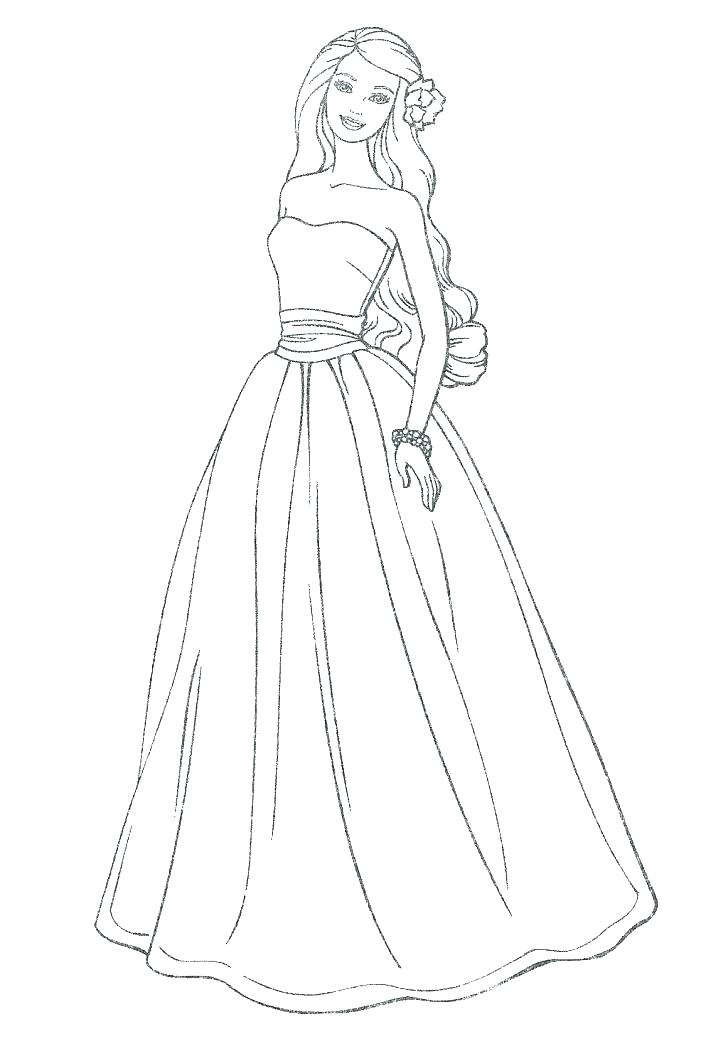 728x1039 Fancy Dresses Coloring Pages Coloring Collection