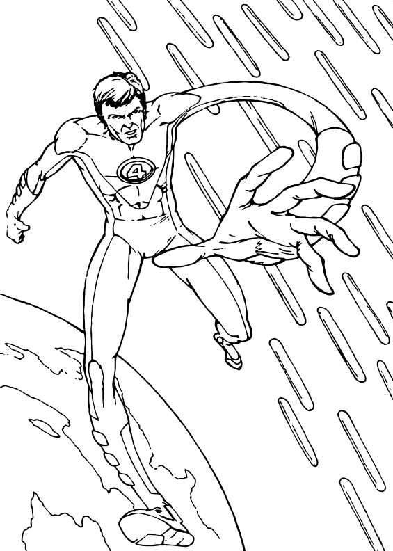 565x792 The Fantastic Stretch Coloring Pages