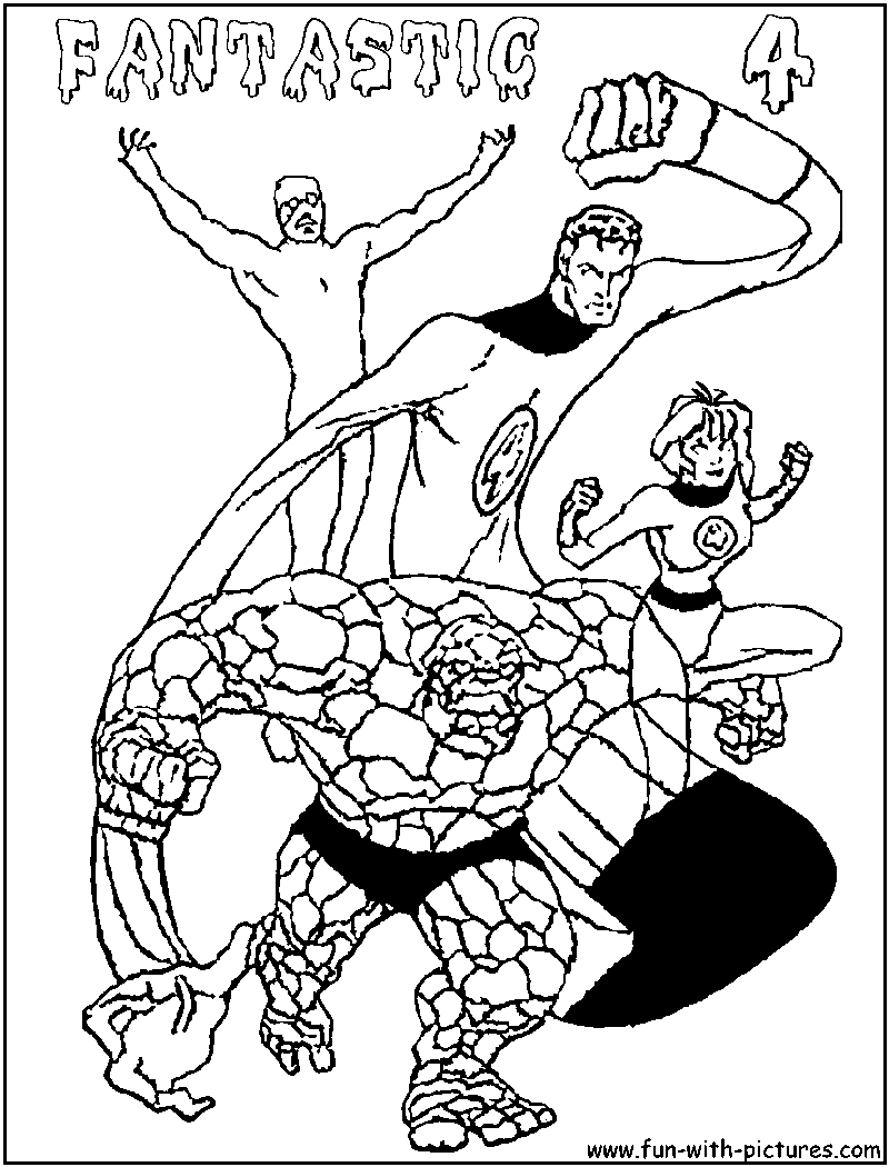 800x1050 Four Coloring Pages