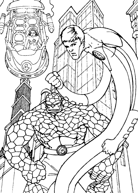 565x792 Fantastic Four Coloring Pages