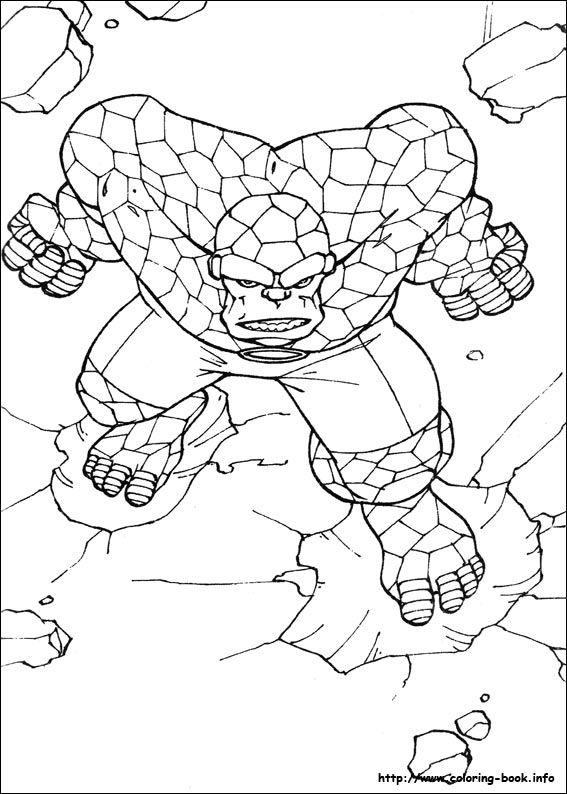 567x794 Fantastic Four Coloring Pages On Coloring