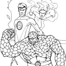 220x220 The Thing Running Coloring Pages