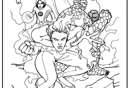 469x304 Fantastic Four Coloring Pages Just Colorings