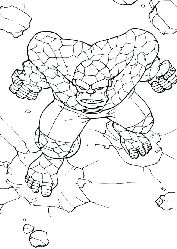 600x840 Fantastic Four Coloring Pages Fantastic Four Coloring Pages