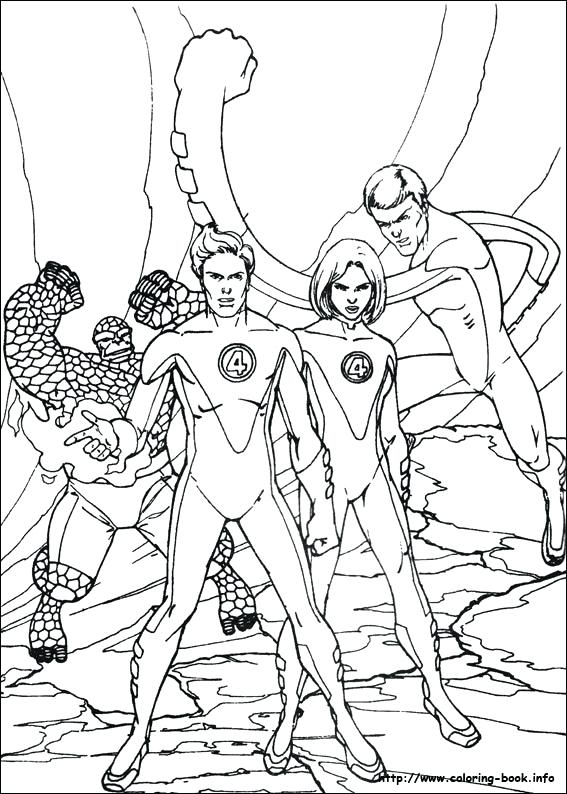 567x794 Fantastic Four Coloring Pages Fantastic Four Coloring Picture