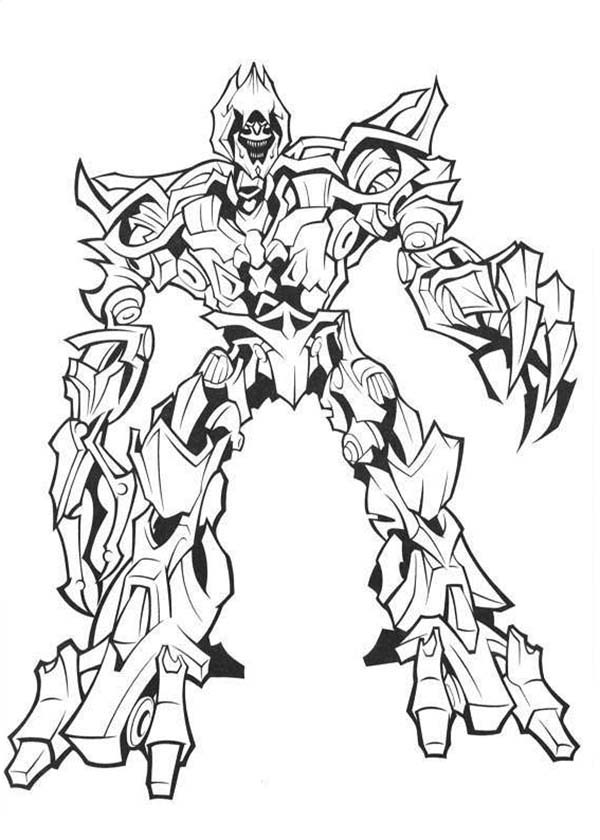 600x840 Excellent Megatron Coloring Pages Ironhide Movie Colouring Page