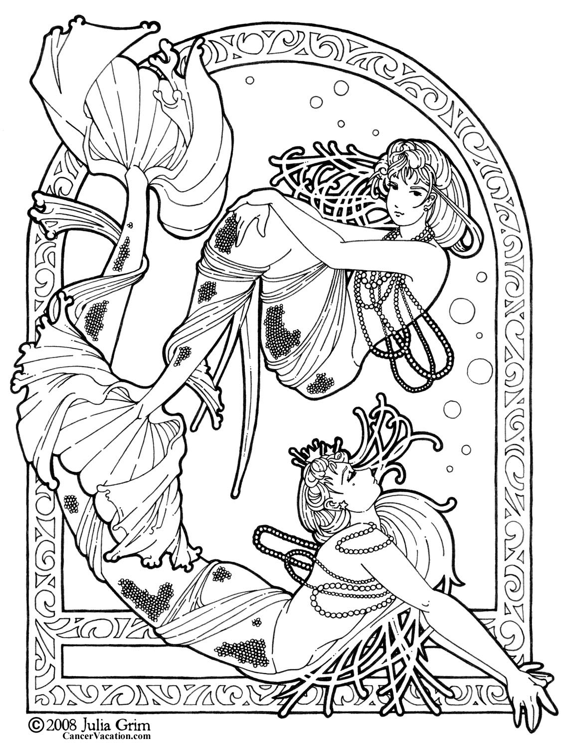 1125x1500 Fantasy Coloring Pages Pictures