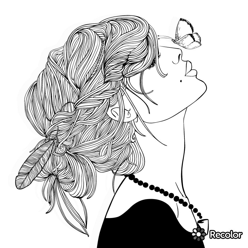 1024x1024 Adult Fantasy Coloring Pages