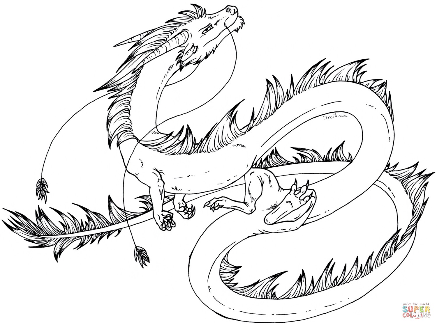 1500x1117 Fantasy Dragon Coloring Pages And Lightning Striking