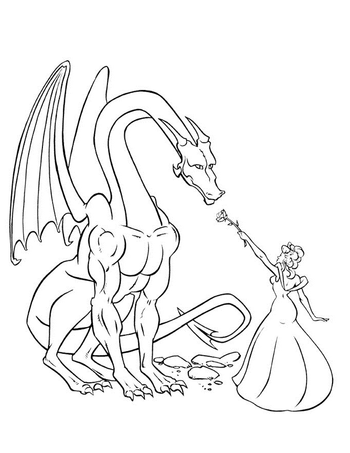 684x885 Fantasy And Dragon Colouring Pages For Kids