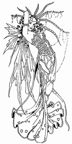 236x473 Adult Mermaid Coloring Pages