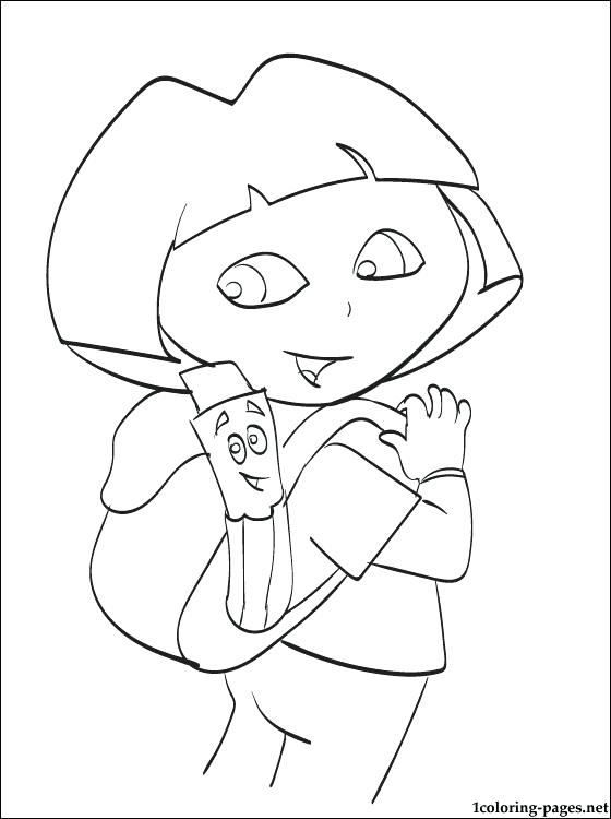 560x750 Coloring Pages Online Flowers With Backpack And Map