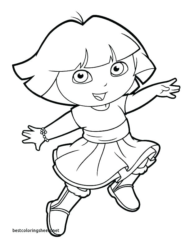 612x792 Coloring Dora The Explorer