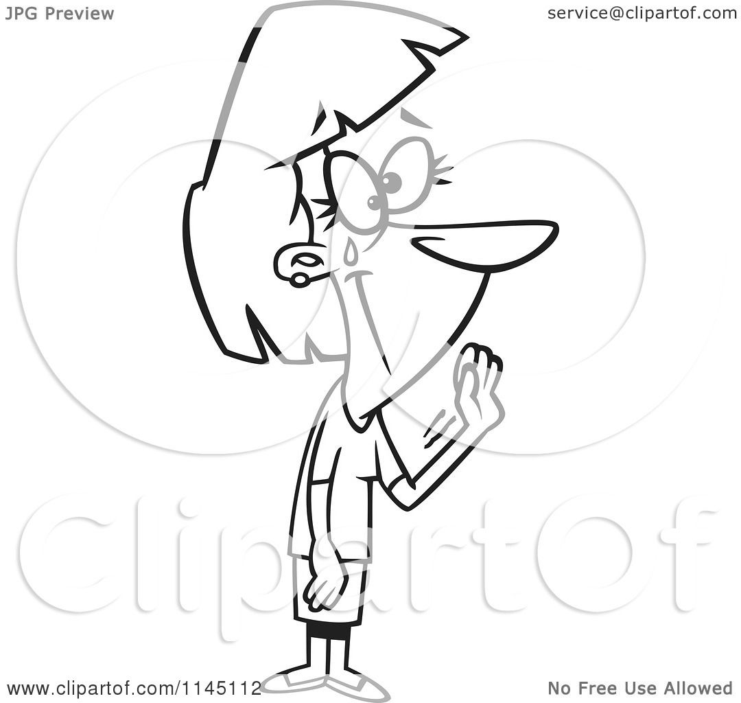1080x1024 Cartoon Clipart Of A Black And White Woman Crying And Waving