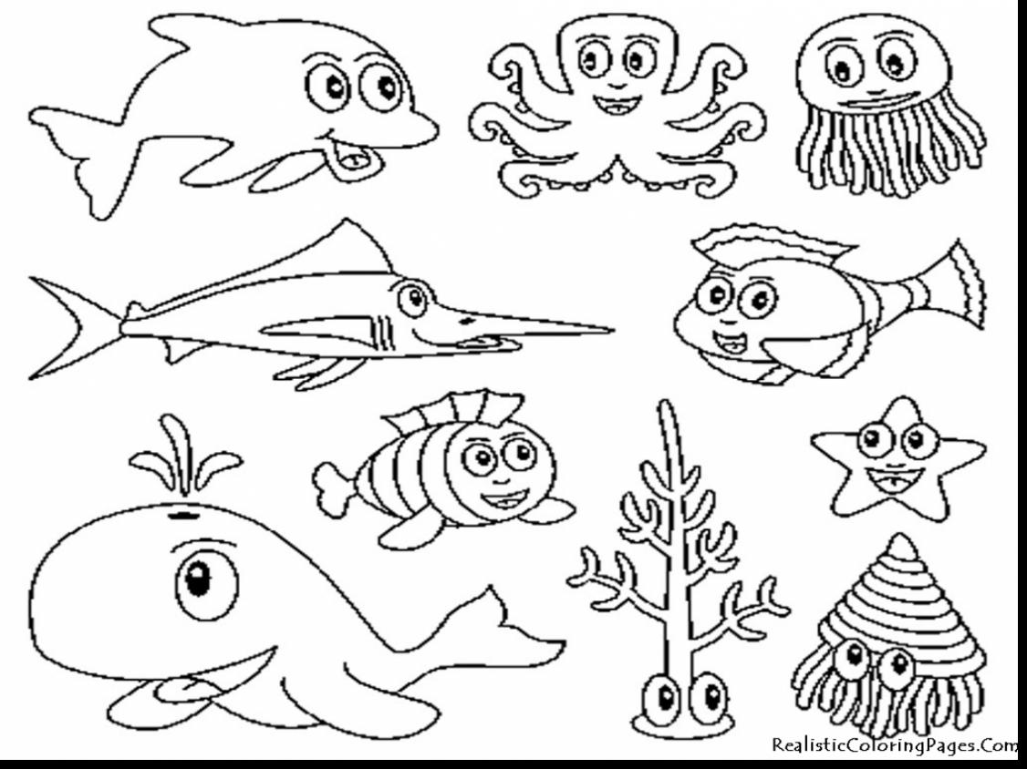 1126x844 Dazzling Design Ocean Animals Coloring Pages Animal Games Fords