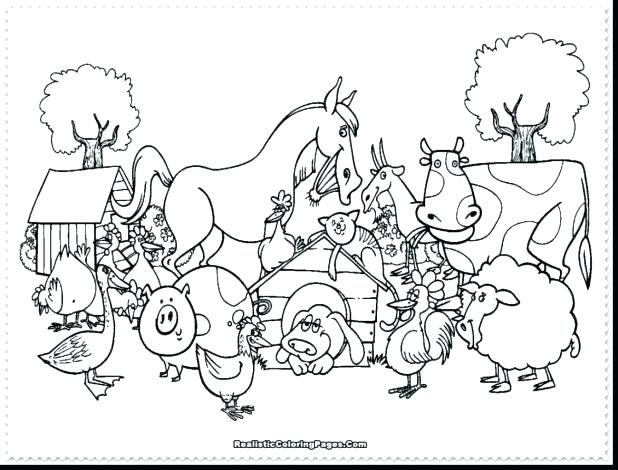 618x470 Baby Farm Animals Coloring Pages Free Farm Coloring Pages