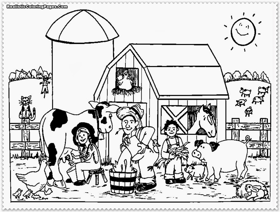 1066x810 Farm Coloring Pages Free Printable Newyork Rp Farm Coloring Pages