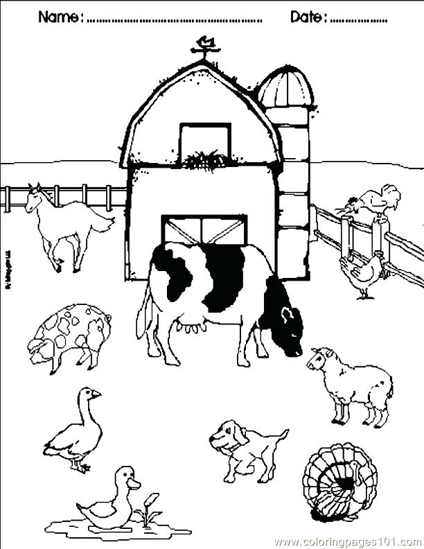 612x792 Farm Coloring Pages For Kids Printable Farm Coloring Pages