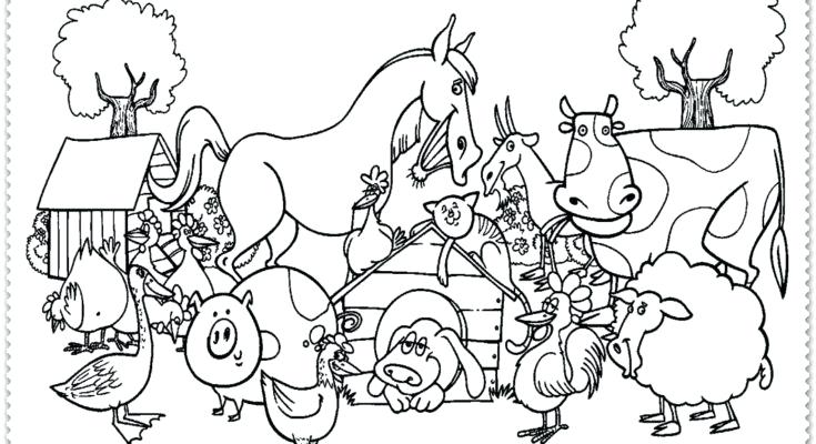 735x400 Free Farm Coloring Pages Also Ideal Free Farm Coloring Pages Image
