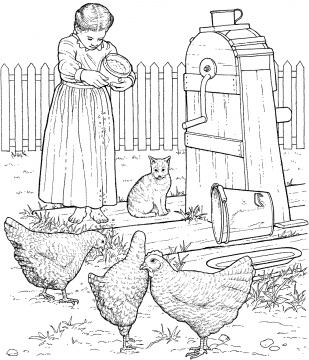 309x360 Natural And Amazing Farm Coloring Pages To Make Your Day