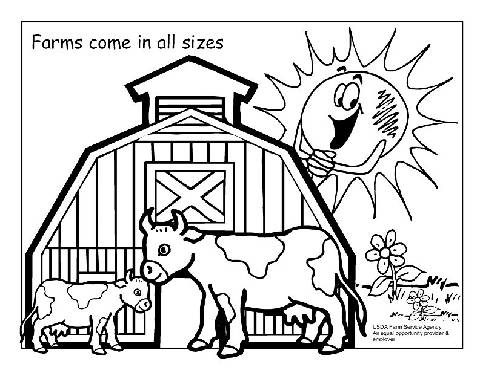 480x370 Farm Coloring Sheets For Preschool Animals Pages