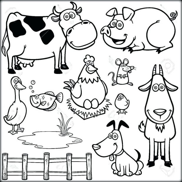 618x618 Best Farm Coloring Pages Ideas On Farm Animal Farm