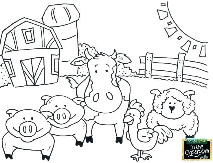 736x563 Farm Coloring Pages Printable Printable Farm Coloring Pages Farm