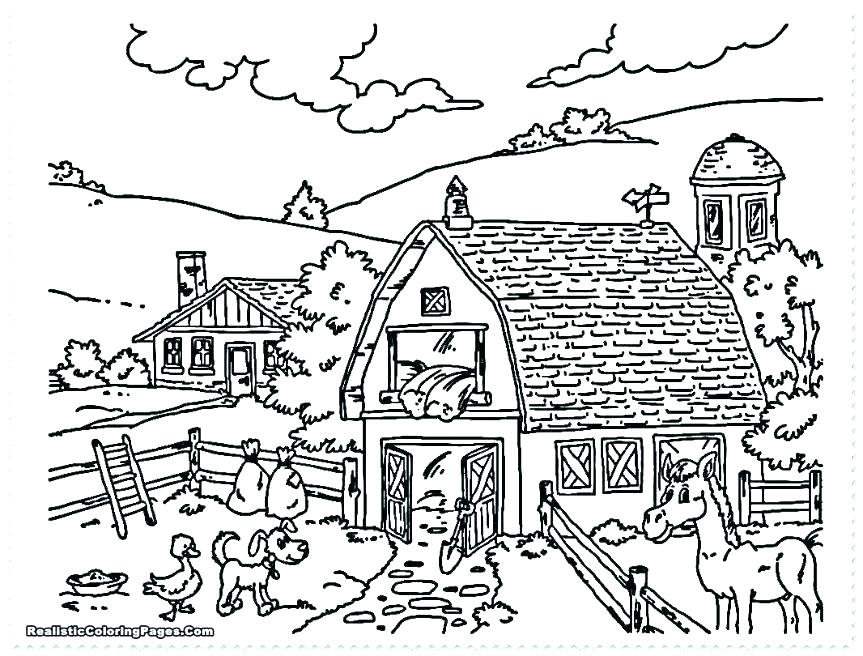 863x656 Free Farm Coloring Pages Farm Animal Coloring Pages Barnyard