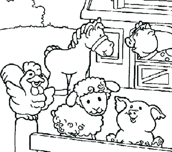 678x600 Farm Colouring Pages Printable