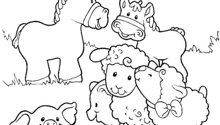 750x425 Farm Animal Coloring Pages Easy Animal Coloring Pages Animal