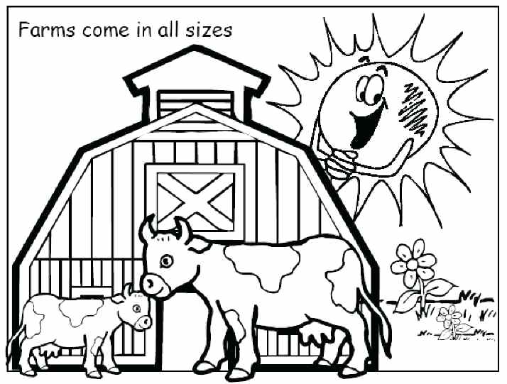 714x541 Farm Coloring Pages Free Printable Animal Coloring Pages Animals