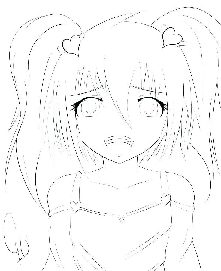 736x900 Anime Girls Coloring Pages Anime Girl Coloring Page Anime Girls