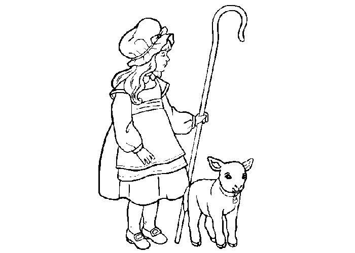 700x500 Girl Farmer Coloring Pages