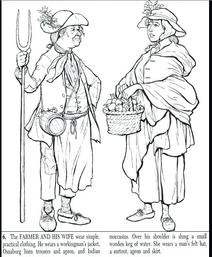 436x529 Colonial Coloring Pages Colonial Cook Colouring Pages Images