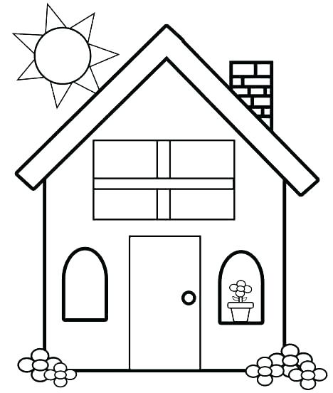 468x552 Coloring Pictures Of Houses Coloring Pages House New House Color