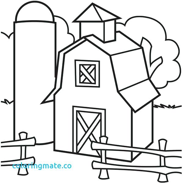 600x600 Red Barn Coloring Page Stock Farm House Coloring Pages Free Red