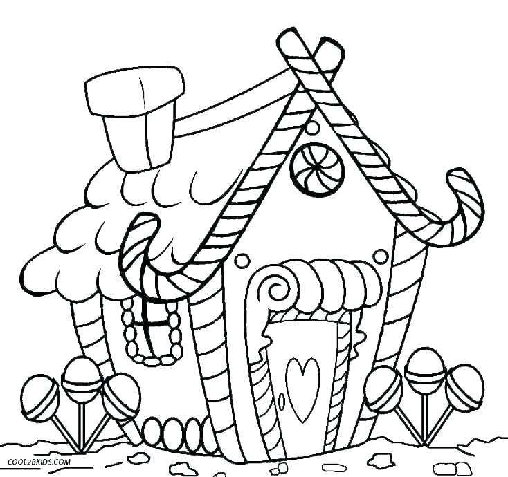 734x690 A Farm House Colouring Pages Coloring Bell Page Haunted Printable