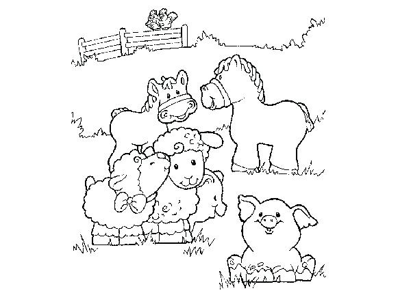 600x429 Farm Animal Color Pages Farm Coloring Pages Together With Farm