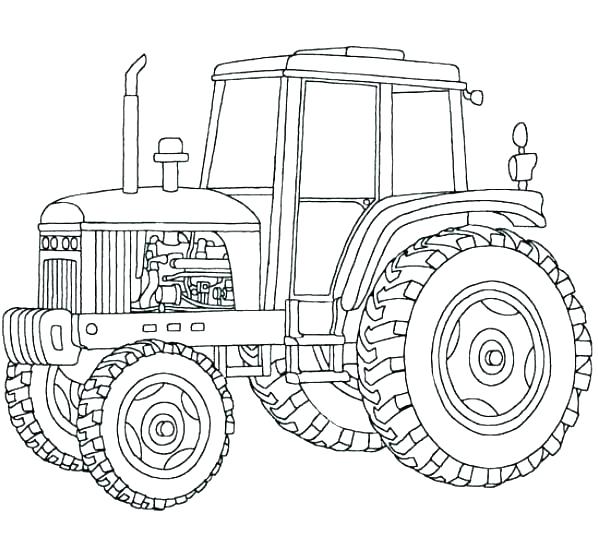 598x540 Free Printable Tractor Coloring Pages Coloring Page Tractor Farm