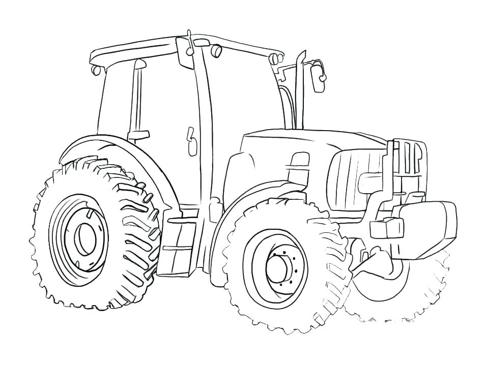957x718 Tractor Coloring Page John Coloring Page Tractor Pages Free