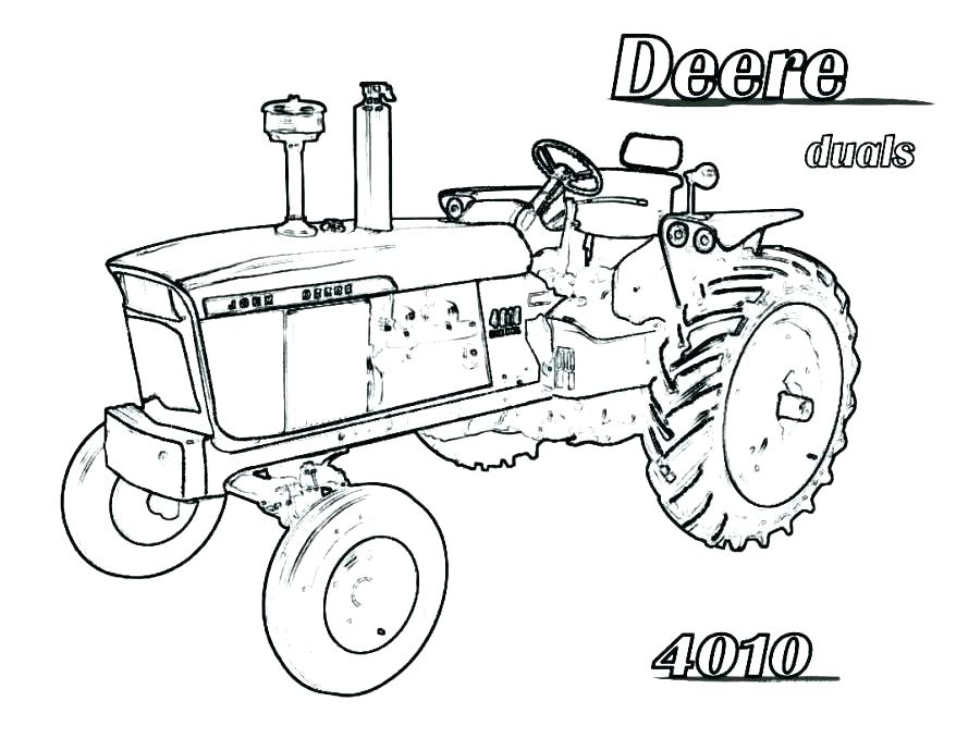 878x678 Coloring Pages Of Tractors John Tractor Coloring Page Free Tractor