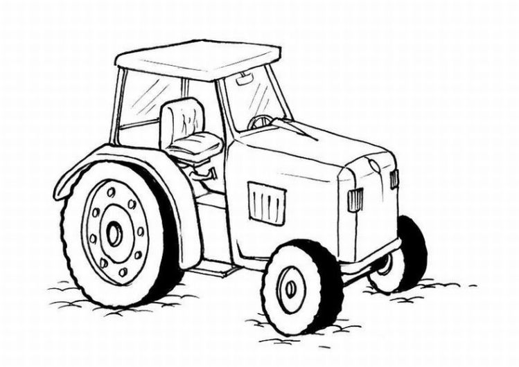 749x530 Tractor Coloring Pages Free Coloring Pages
