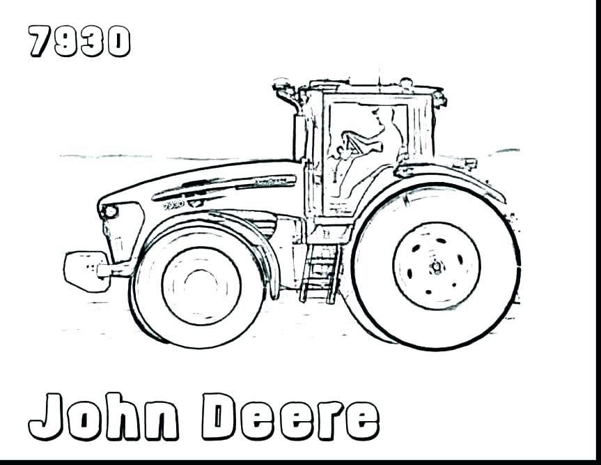863x667 Coloring Pages Of Tractors