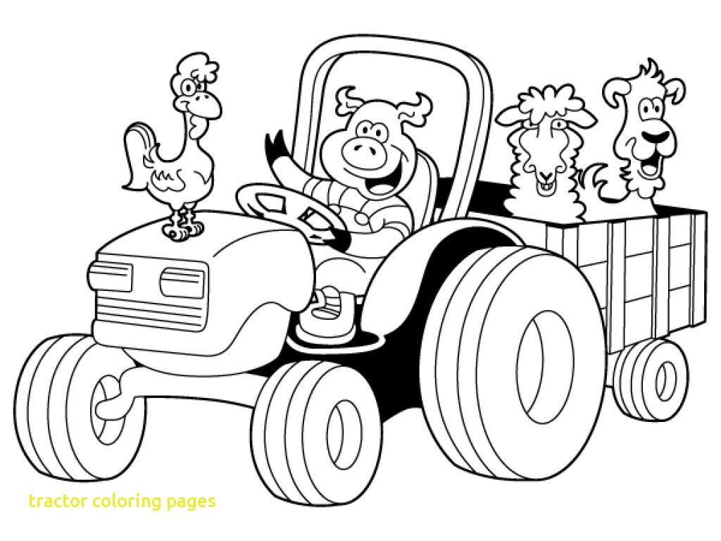 1024x768 Tractor Coloring Page Pages With Free Printable Ribsvigyapan