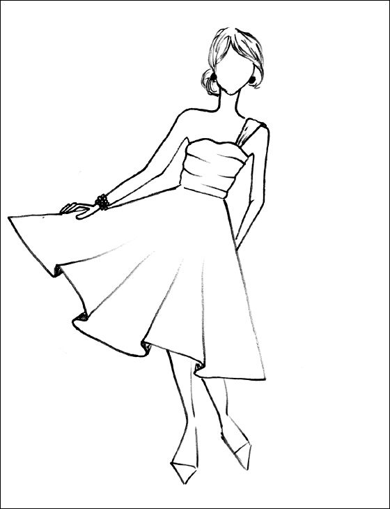 Girl Clothes Drawing at GetDrawings | Free download